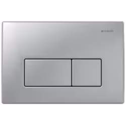 Plaque de déclenchement Geberit Kappa50, pour chasse d’eau à deux volumes finition: inox brossé dimensions : 211 x 142 x 15 m ...