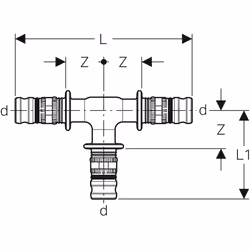Geberit 623.310.00.5 raccord des tuyaux d'eau Connecteur de tuyau 1 pièce(s)