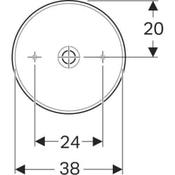 Vasque à poser VariForm ronde ø 40 cm blanc Geberit