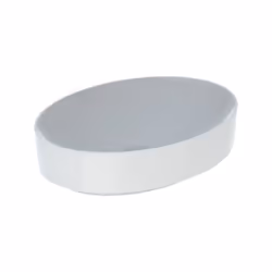 Lavabo à poser VariForm Geberit sans trou de coulée sans trop-plein ovales 550x400mm matériel de fixation inclus Peut être co ...