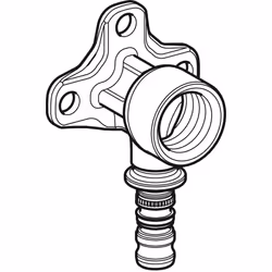 Geberit 601.289.00.5 raccord des tuyaux d'eau Connecteur de tuyau Bronze 1 pièce(s)