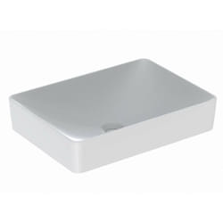 VariForm - Vasque 55x40 cm, sans trop-plein, sans trou pour robinetterie, blanc 500.779.01.2 - Geberit