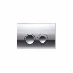La plaque de commande Geberit Delta 21 est conçue pour les chasses d’eau à deux volumes des toilettes WC, permettant une gest ...