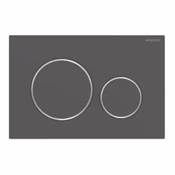 Geberit 115.882.14.1, Plaque de rinçage, Noir, Rouge, Chrome, Geberit, 246 mm, 12 mm, 164 mm