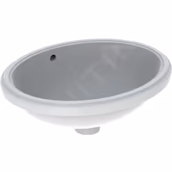 Lavabo pour montage par le bas avec trop-plein sans trou pour robinetterie matériau : céramique sanitaire couleur : blanc dim ...