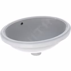 Lavabo pour montage par le bas avec trop-plein sans trou pour robinetterie matériau : céramique sanitaire couleur : blanc dim ...