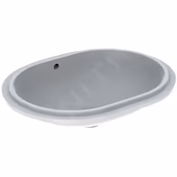 Lavabo pour montage par le bas avec trop-plein sans trou pour robinetterie matériau : céramique sanitaire couleur : blanc dim ...