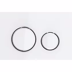 Geberit 115.884.SI.1, Plaque de rinçage, Blanc, Chrome, Geberit, 246 mm, 14 mm, 164 mm