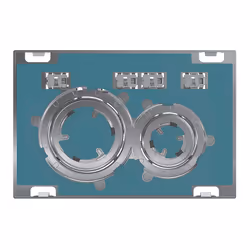 Geberit 115.884.00.1, Plaque de rinçage, Chrome, Geberit, 246 mm, 10 mm, 164 mm
