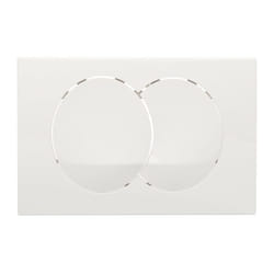 Plaque de commande Geberit Delta zero - Double touche