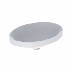 Geberit VariForm lavabo à encastrer sans trou pour robinet sans trop-plein rond 550x400mm face inférieure émaillée Peut être  ...