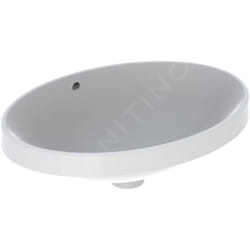 VariForm - Vasque à encastrer 550x400 mm, avec trop-plein, blanc 500.716.01.2 - Geberit