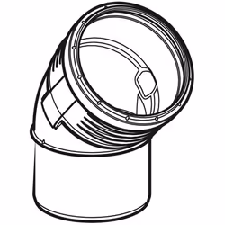 Geberit 390.322.14.1 raccord de tuyau de ventilation, d'écoulement et de purge