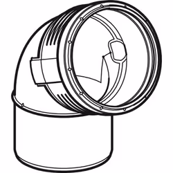 Geberit 390.323.14.1 raccord de tuyau de ventilation, d'écoulement et de purge