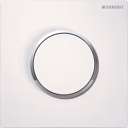 Geberit 116.015.KJ.1, Plaque de rinçage, Blanc, Chrome, Geberit