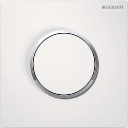 Geberit 116.015.KJ.1 pièce de remplacement de chasse d’eau Plaque de rinçage Blanc, Chrome