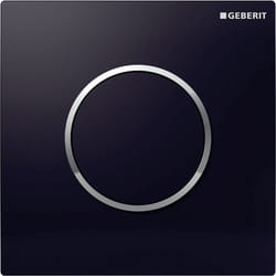 Geberit 116.015.KM.1 pièce de remplacement de chasse d’eau Plaque de rinçage Noir, Chrome