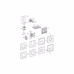 Caractérisitques: - Plaque de recouvrement 13x13 cm - Nom du modèle: Hy Touch À partir date de prod. 2009 Convient pour les N ...