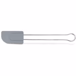 Spatule silicone - KELA - Cookie - 28cm - Manche en inox - Gris clair