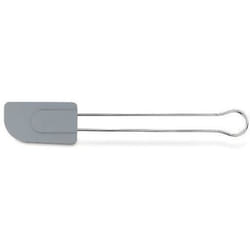 Spatule silicone - KELA - Cookie - 28cm - Manche en inox - Gris clair
