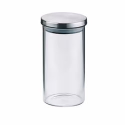 Kela 10766, Boîte universelle, 0,35 L, Verre, Acier inoxydable, Transparent, Rond, 140 mm