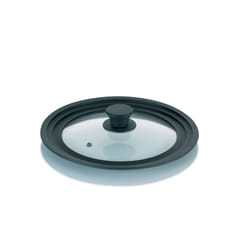 Kela 11441 couvercle Rond Noir, Transparent