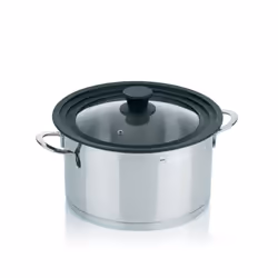 Kela 11441 couvercle Rond Noir, Transparent