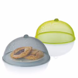 Kela Como Gris Métal, Plastique Rond Cloche