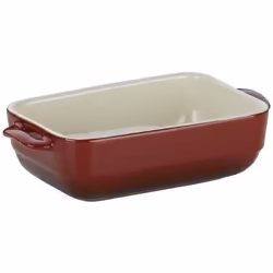 Kela 11860, Plat à cuisson, Rectangulaire, Vitrocéramique, Rouge, 225 mm, 125 mm