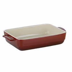 Kela 11862, Plat à cuisson, Rectangulaire, Vitrocéramique, Rouge, 320 mm, 190 mm