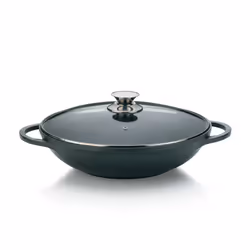 Kela 15157, Rond, Wok/Poêle à frire, Noir, Vitrocéramique, Aluminium, 4 L