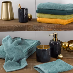 Kela 20011 gobelet pour salle de bain Marbre Ovale Unique Ensemble d'accessoires pour salle de bain