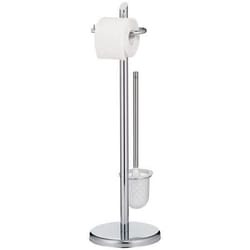 KELA Brosse WC Ken - Métal - 22 x 73 cm - Chromé