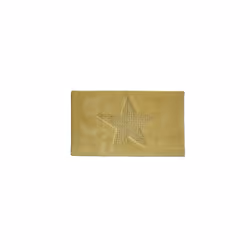 Kela Lindano, Jaune, Monochromatique, Rectangulaire, Coton, 55 x 65 cm, 1,5 cm