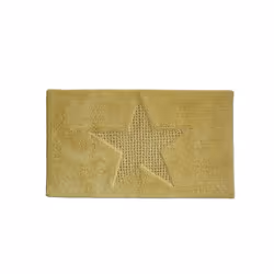 Kela Lindano, Jaune, Monochromatique, Rectangulaire, Coton, 70 x 120 cm
