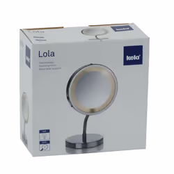 Kela 21496 miroir de maquillage Autonome Rond Chrome