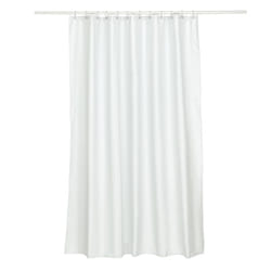 Kela 22074 rideau de douche Anneau Polyester Blanc