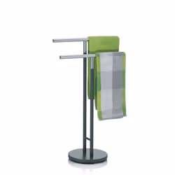 Kela Sinerio Support de serviette Colonne Anthracite, Acier inoxydable