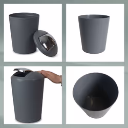Kela 22300 poubelle Rond Plastique Noir - Vue supplémentaire 5