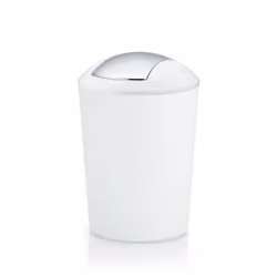 Kela Marta, 5 L, Rond, Plastique, Argent, Blanc, Manuel, 19,5 cm