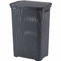 KELA Corbeille à linge Brasilia - 435 x 335 x 60 cm - Anthracite