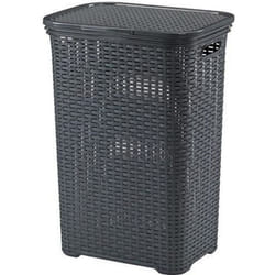 KELA Corbeille à linge Brasilia - 435 x 335 x 60 cm - Anthracite