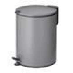 KELA Poubelle de salle de bain Mats - 5 L - Mats - 27cm - Métal - Gris clair