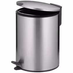 KELA Poubelle de salle de bain Mats - 5 L - Mats - 27cm - Inox - Mat