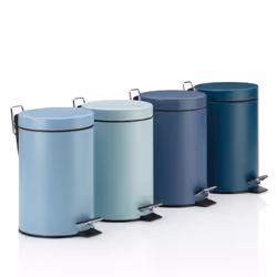 Kela 24290 poubelle Rond Métal Bleu