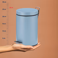 Kela 24290 poubelle Rond Métal Bleu
