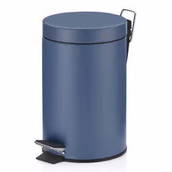 Kela Monaco, 3 L, Rond, Métal, Plastique, Bleu, Pédale, 17 cm