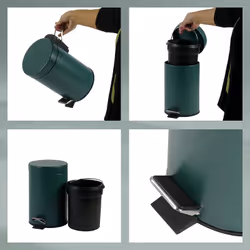 Kela 24295 poubelle Rond Métal Vert