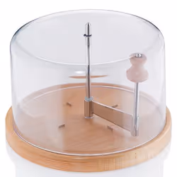 Kela Planum, Râpe ronde, Transparent, Bois, Hêtre, Plastique, 18/10 Cr.Ni. Stainless Steel, Acier inoxydable, 220 mm