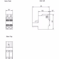 Siemens CONNECTEUR, FEMELLE, 2X2 PTS. - Vue supplémentaire 3